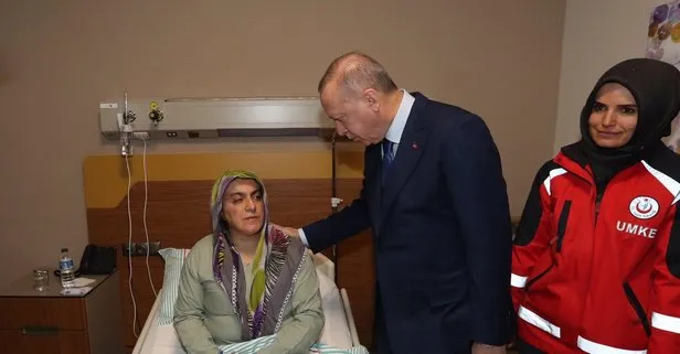 Son dakika: Başkan Erdoğan Elazığ’daki depremde yaralanan vatandaşlarımızı hastanede ziyaret etti