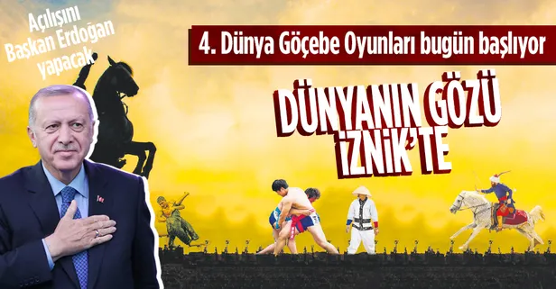Dünyanın gözü İznik'te! 4. Dünya Göçebe Oyunları bugün start alıyor