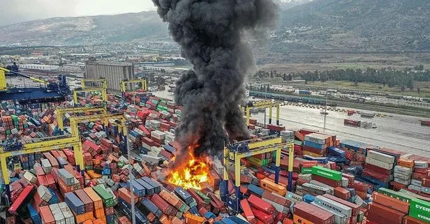 İskenderun Limanı’nda depoda yangın