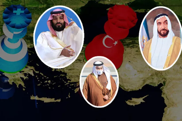 Türk düşmanları Miçotakis için Doğu Akdeniz'de birleşti! Yunanistan'da Suudi Arabistan, Birleşik Arap Emirlikleri, Mısır, Bahreyn...