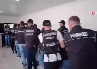 Konya merkezli uyuşturucu operasyonu: 36 tutuklama