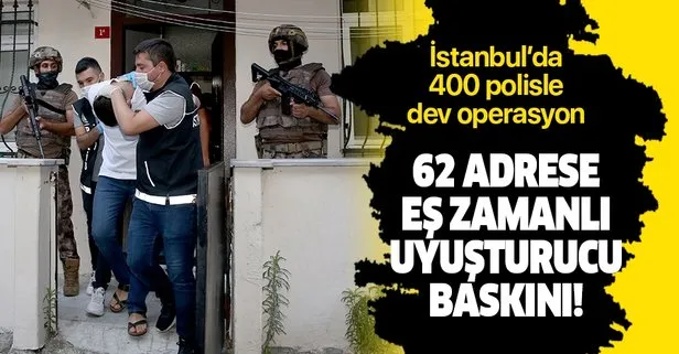 Son dakika: İstanbul’da 400 polisle dev uyuşturucu operasyonu: 75 şüpheli gözaltında