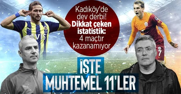 Kadıköy’de dev derbi! İşte Fenerbahçe-Galatasaray maçının muhtemel 11’leri
