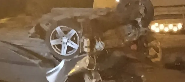 İki otomobil birbirine girdi: 5 yaralı