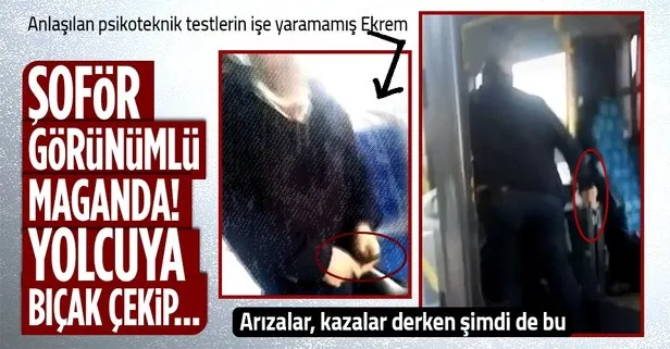 Son dakika: Ataşehir’de skandal olay! İETT şoförü yolcuya bıçak çekti