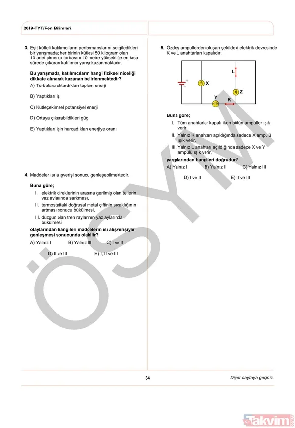 2019 YKS TYT soruları yayınlandı! İşte YKS TYT soruları ve cevap anahtarı... - 37