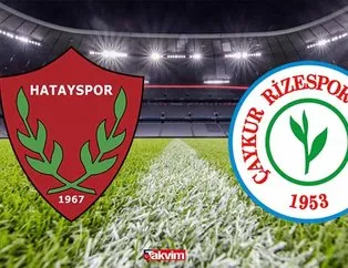 Çaykur Rizespor - Hatayspor maçı ne zaman, saat kaçta, hangi kanalda?