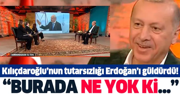 Kılıçdaroğlu'nun Doğu Akdeniz ile ilgili tutarsız açıklamaları Başkan Erdoğan'ı güldürdü: "Burada ne yok ki..."