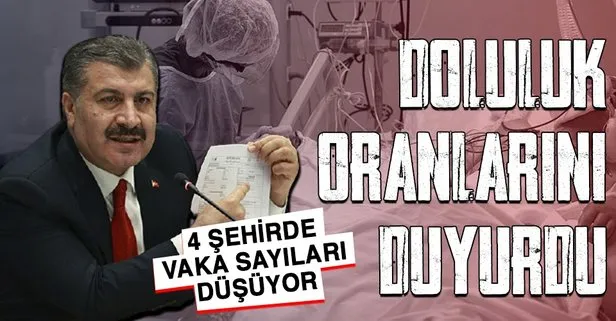 Sağlık Bakanı Fahrettin Koca İstanbul Ankara İzmir ve Kocaeli’deki yoğun bakım doluluk oranlarını duyurdu! İşte koronavirüste son durum