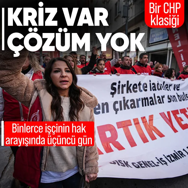 İzmirde kriz büyüyor çözüm yok! Grevde üçüncü gün! Belediye işçilerinin sabrı taştı: Artık yeter!