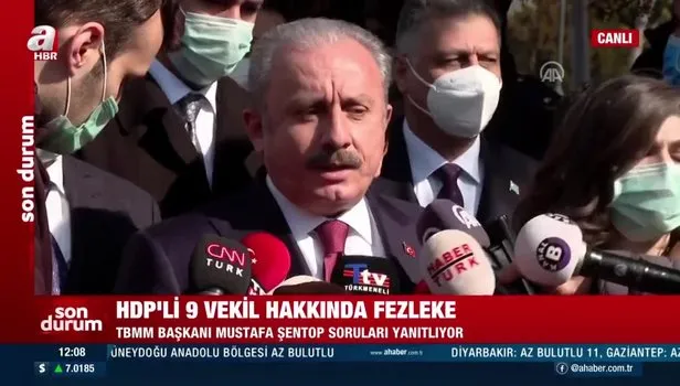 TBMM Başkanı Mustafa Şentop: Meclis'e ulaşan bir fezleke yok