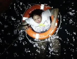 Korku dolu anlar! Taksiyle gelip atladı
