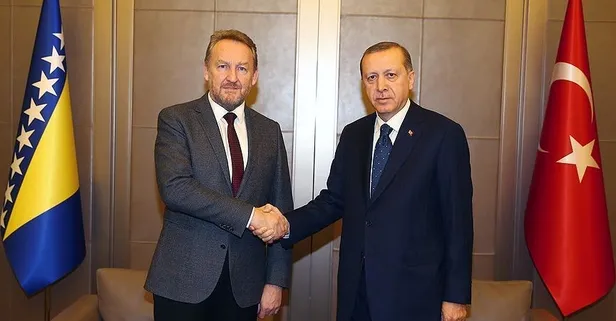 Başkan Recep Tayyip Erdoğan'dan "geçmiş olsun" temennisinde bulunan Bakir İzetbegoviç'e teşekkür