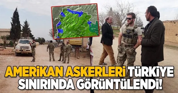 Amerikan askerleri Türkiye sınırında görüntülendi!