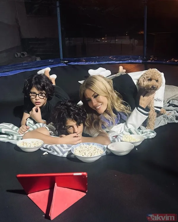 2 oğluyla yaşadığı 800 metrekarelik 9 odalı villasına bakın! 7 yıl Emre Altuğ ile evli kalan Çağla Şıkel “Güzel evim” deyip paylaştı! - 6