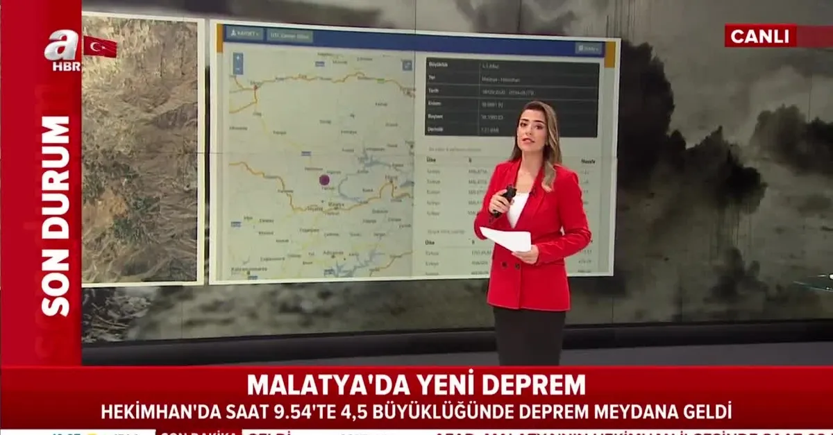 SON DEPREMLER | Malatya'da 4.5 büyüklüğünde deprem