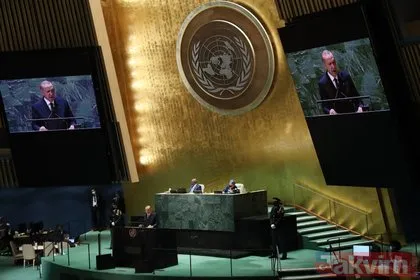 Dünya, Başkan Recep Tayyip Erdoğan’ı izledi! İşte BM’deki tarihi konuşmadan kareler...