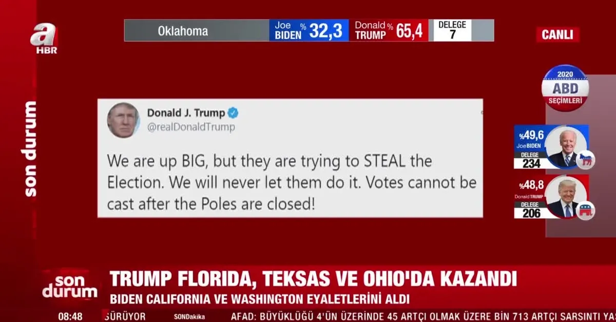 SON DAKİKA: Donald Trump: Büyük bir zafer kazandık!