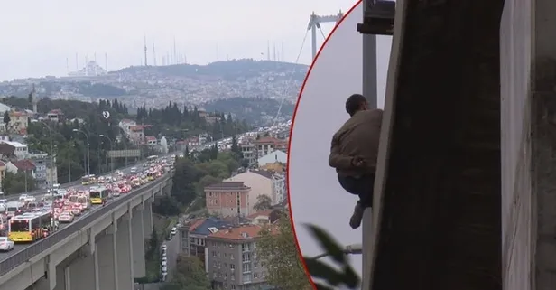Son dakika: 15 Temmuz Şehitler Köprüsü'nde intihar girişimi