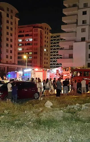 Bursa'da 15 katlı binada yangın