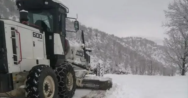 Son dakika: Tunceli’de kar esareti! 47 köy yolu kapandı