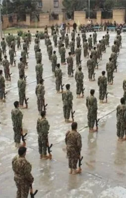 Menbic'teki terörist eğitimi görüntülendi