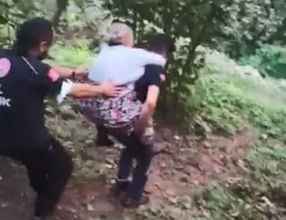 Sağlık çalışanı tarlada rahatsızlanan kadını ambulansa kadar sırtında taşıdı