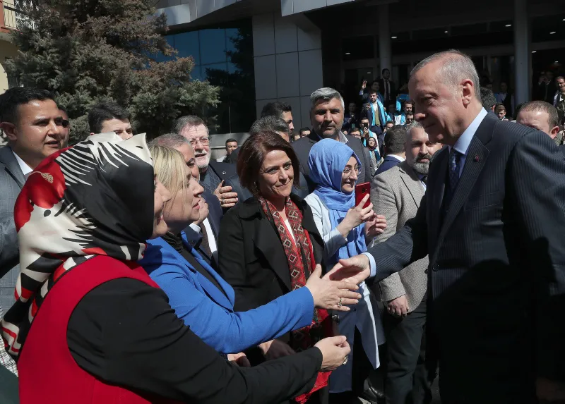 Başkan Erdoğan AK Parti Ankara İl Başkanlığı'nı ziyaret etti - 7