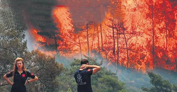 Marmaris’te çıkan orman yangınına sabotaj şüphesiyle soruşturma başlatıldı!