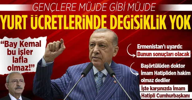 Son dakika: Başkan Recep Tayyip Erdoğan'dan Ankara'da önemli açıklamalar: Yurt ücretlerinde değişiklik yapılmayacak