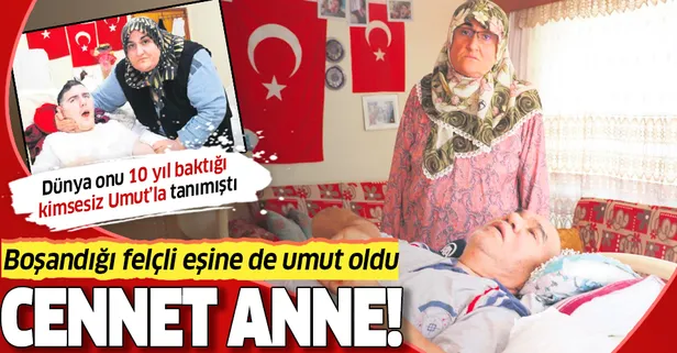 Antalya’da Gülsüm ana felçli eski eşine de umut oldu