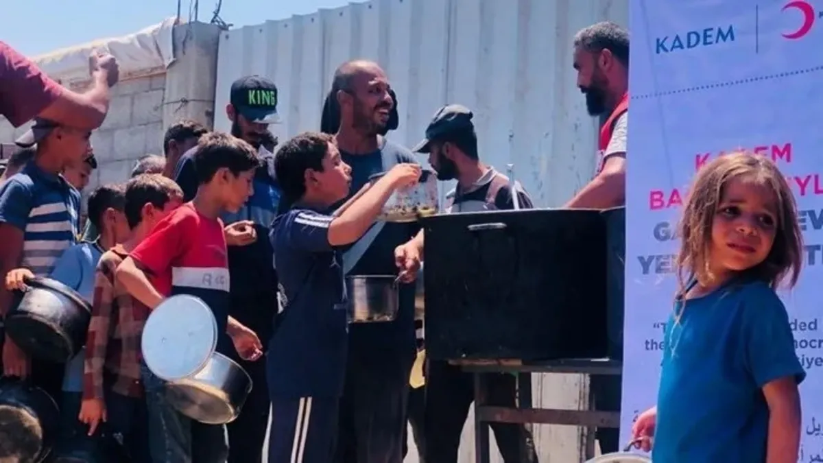KADEM'den Gazze için Kardeş Payı kampanyası! 1 milyondan fazla kişiye yetecek kadar sıcak yemek Kızılay ile gönderilecek