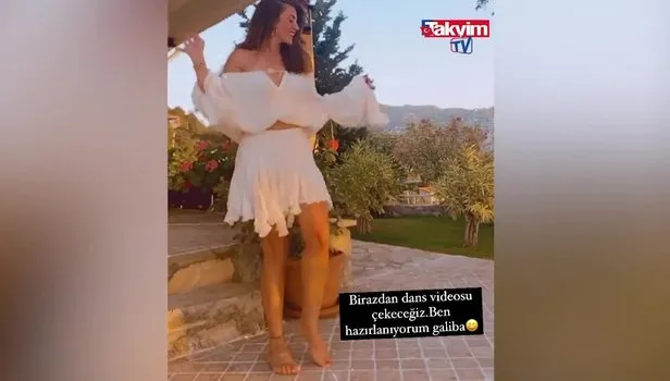 Gökçe Bahadır’dan beyazlar içinde dans şovu! Fit fiziği ve güzelliğiyle büyüledi