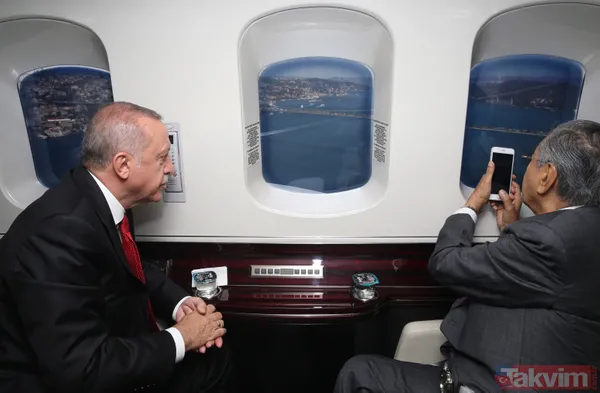 Başkan Erdoğan Malezya Başbakanı Muhammed'e İstanbul'u havadan tanıttı - 14
