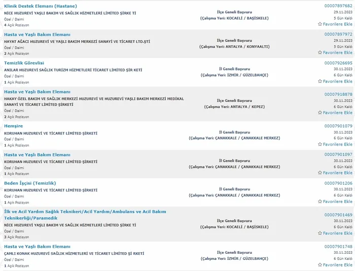 İŞKUR huzurevlerine işçi alımı başvuru şartları: 28-30 Kasım KPSS'li ve KPSS şartsız huzurevlerine işçi personel alımı başladı!-7