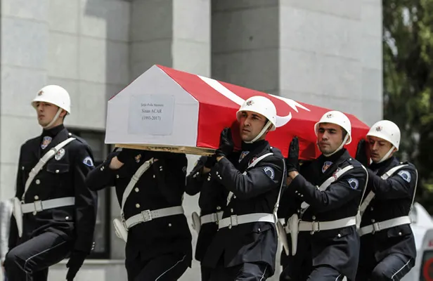 Şehit polis Sinan Acar için veda töreni yapıldı-2