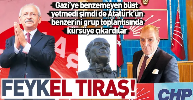 CHP, Atatürk'ün benzerini grup toplantısında kürsüye çıkardı