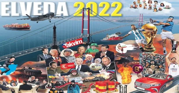 TAKVİM Gazetesi yeni yılın ilk gününde Elveda 2022 başlıklı manşetle okuyucuları ile buluştu