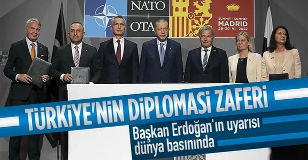 SON DAKİKA: Türkiye’nin diplomasi zaferi! Başkan Erdoğan’ın uyarısı dünya basınında: Dikkat çeken İsveç detayı