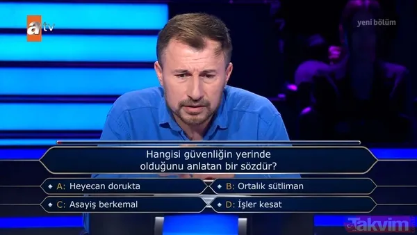Kim Milyoner Olmak İster'de Sivasspor sorusu! Heyecanına yenik düştü bilemedi: Dadaşlar mı Yiğidolar mı? - 33