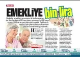 Emekliye bin lira