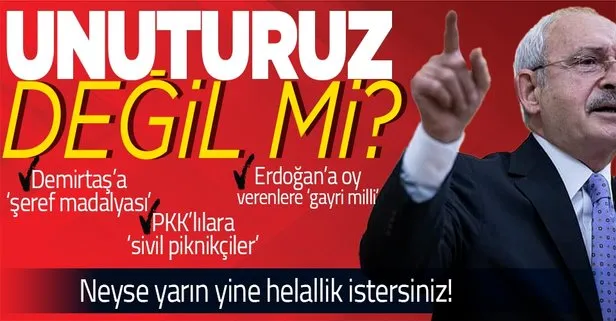 Cumhur İttifakı’na oy verenlere ’gayri milli’ diyen Kemal Kılıçdaroğlu’na sert tepki: Yarın yine helallik istersiniz, unuturuz, değil mi?