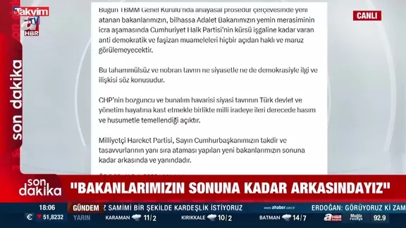 Bahçeli'den CHP'ye "Faşizan muamele" tepkisi