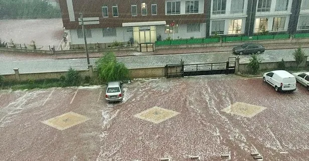 O ilimizde dolu ve sağanak etkili oldu