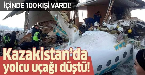 Kazakistan’da yolcu uçağı düştü!