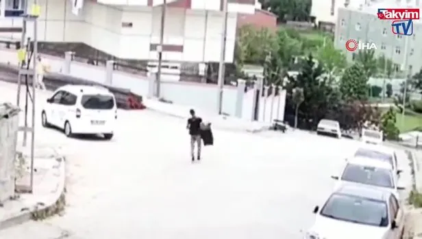 Önce tepsiyi, sonra sobayı böyle çaldı