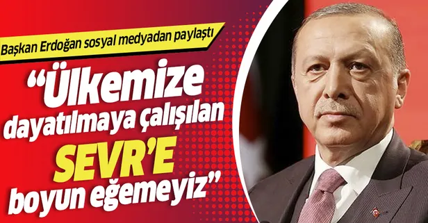 Son dakika haberi... Başkan Erdoğan: "Doğu Akdeniz’de ülkemize dayatılmaya çalışılan “Sevr”e boyun eğemeyiz"