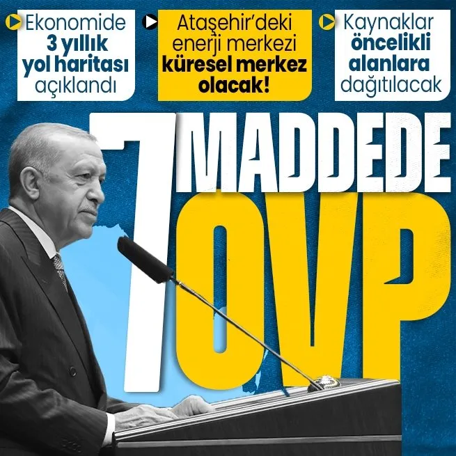 Ekonomide yeni yol haritası! Başkan Erdoğan Orta Vadeli Programı OVP açıkladı! Türkiye Yüzyılı’na 7 büyük adım