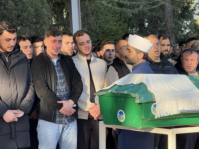 Bakır Şahan Saçaklı son yolculuğuna uğurlandı (İHA)