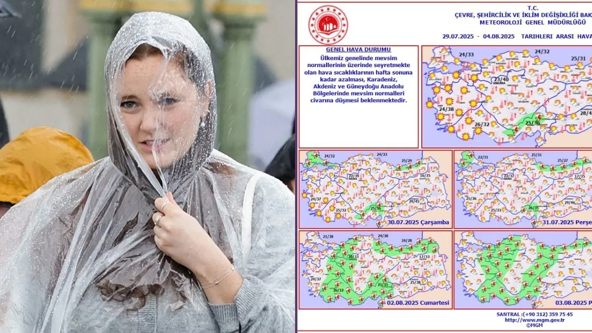 İstanbul ve 30 ile yağış alarmı: Çöl havası etkisini yitiriyor, sıcaklık 5-6 derece düşecek! Meteoroloji serinlik için tarihi verdi